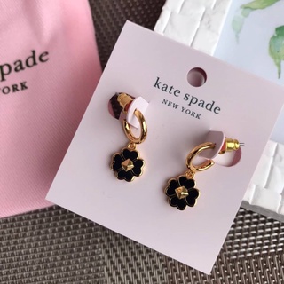 ต่างหู Kate spade  black flower earrings❗️ดอกไม้ สีดำ