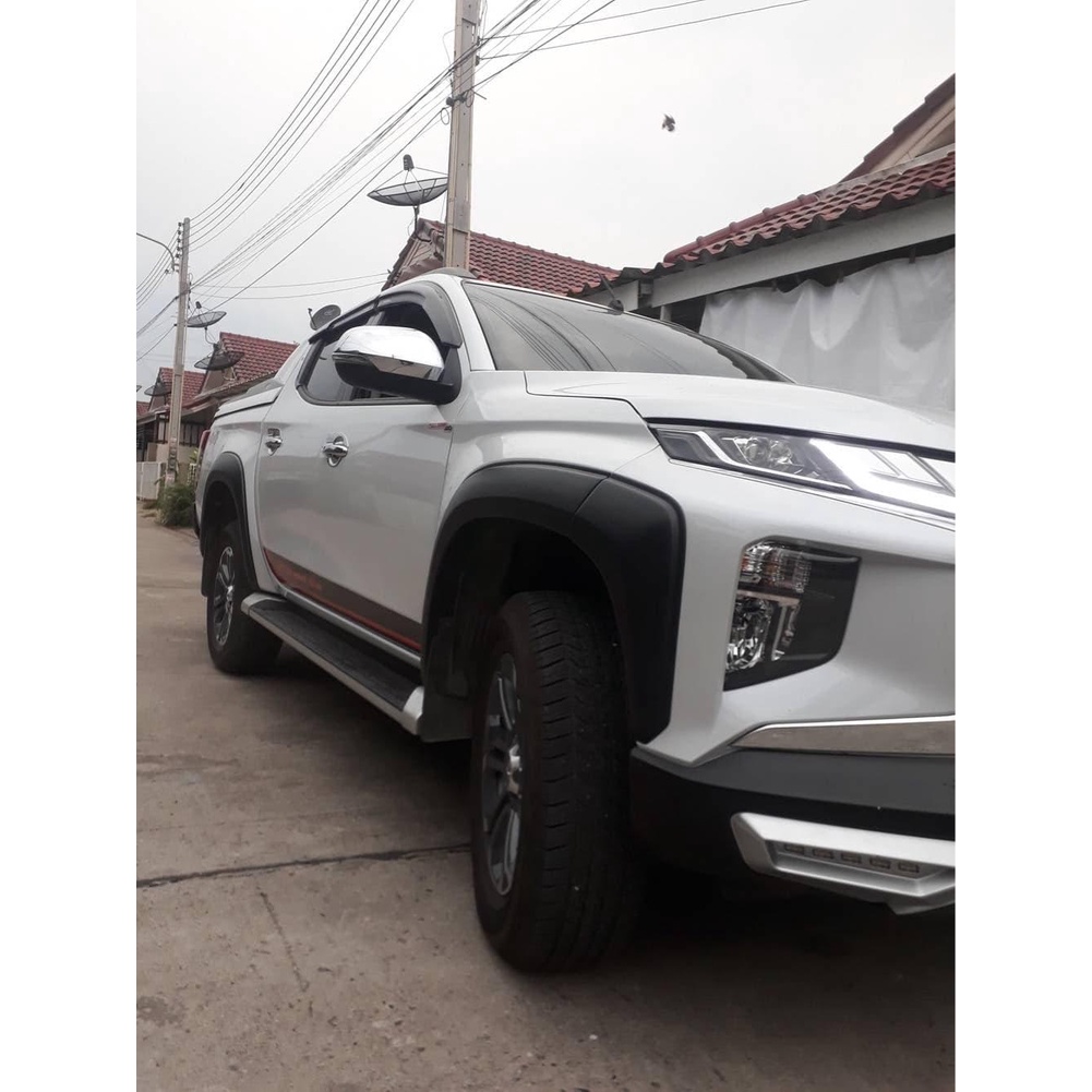 คิ้วล้อ TRITON 2019 ดำด้าน 6 นิ้วเรียบ