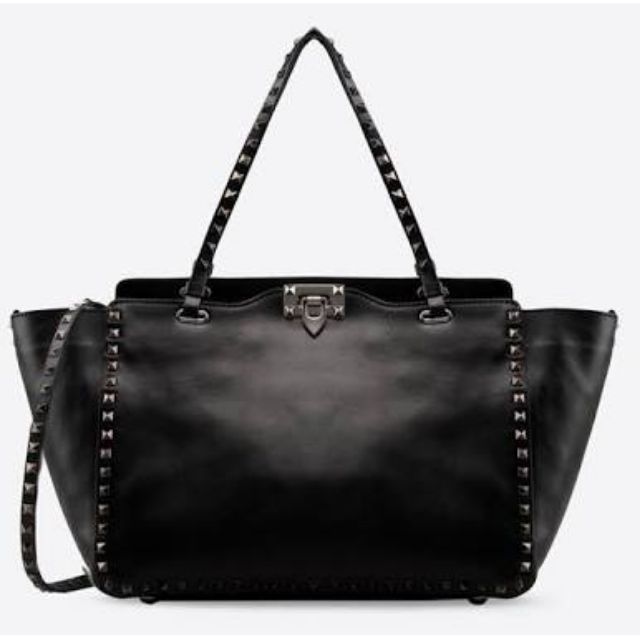 VALENTINO LARGE ROCKSTUD TOTE BAG