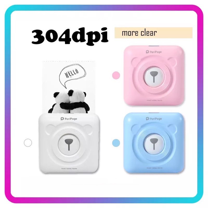 PeriPage A6S ความละเอียด 304dpi Paperang Peripage A6. P1