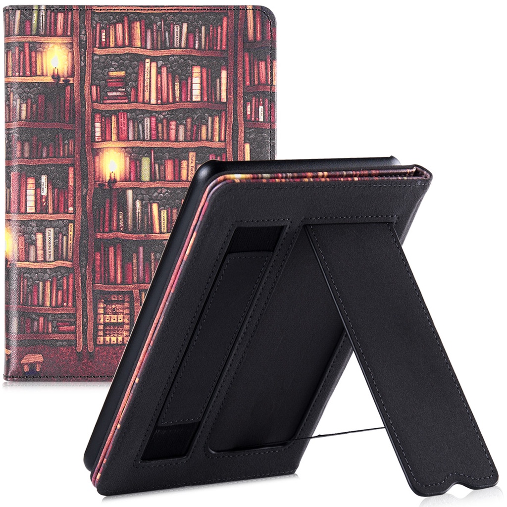 Case for Kindle Paperwhite 10th Generation (2018 Released, Model PQ94WIF),PU Leather Cover with Stan