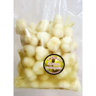กระเทียมดอง3รสเปรี้ยวเค็มหวานกรอบอร่อย(เนื้อล้วน)