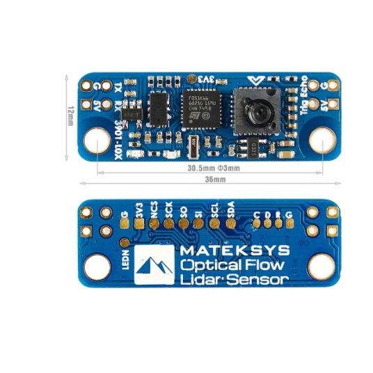 Matek Optical Flow & Lidar Sensor 3901-L0X 3901 PMW3901 โมดูลรองรับ INAV ( 2.2.x หรือล่าสุด) 2g สําห