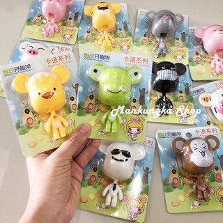 (แบบมีตัว) ที่แขวนแปรงสีฟัน เก็บแปรงสีฟัน ในห้องน้ำ ลายการ์ตูน
