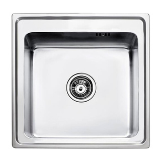 🔥แนะนำ!! อ่างล้างจานฝัง 1 หลุม TEKA รุ่น NOVA 1B ขนาด 50 x 50 x 19 ซม. สีสเตนเลส Kitchen Sinks &amp; Sink Sets