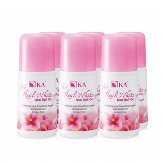 KA Real White Deo Roll On - Grace 25 ml. (6 ชิ้น)/ เคเอ เรียล ไวท์ ดีโอ กลิ่นเกรซ โรลออนระงับกลิ่นกาย