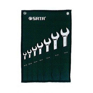 ประแจปากตายชุด 7ตัว มิล SATA 94609071 open end wrench set  ซาต้า