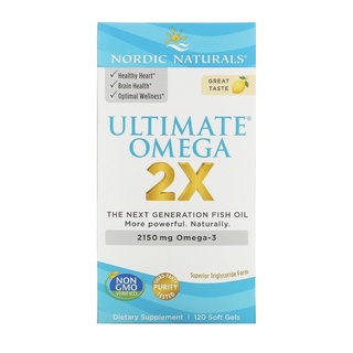 {พรีออเดอร์ 🚚 แท้💯✨} Nordic Naturals &amp; Carlson Labs Omega-3 Fish Oil Soft Gels / Liquid 8 fl oz (237 ml)