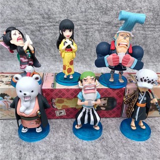 โมเดลตั้งโต๊ะ วันพีช  ฟิกเกอร์ One Piece ขนาดเล็ก สำหรับตกแต่งบ้าน