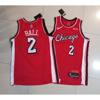 เสื้อบาส NBA Swingman งานปักChicago Bull / No. 2 Ball