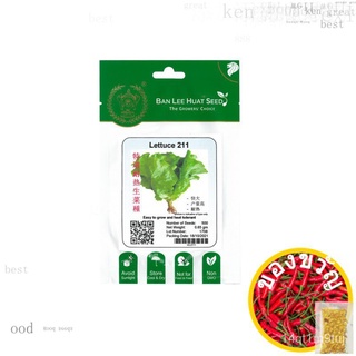 MIT Asia Ban Lee Huat Seed Lettuce 211edเมล็ดเชีย เมล็ดกุหลาบ เมล็ดดอกไม้ เมล็ดดอกดาวเรือง เมล็ดต้นอ่อนทานตะวัน เมล็ดถั่