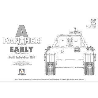 พลาสติก โมเดล ประกอบ TAKOM สเกล 1/35 Panther Ausf. A early prod. (full interior) (มีรายละเอียดภายใน)