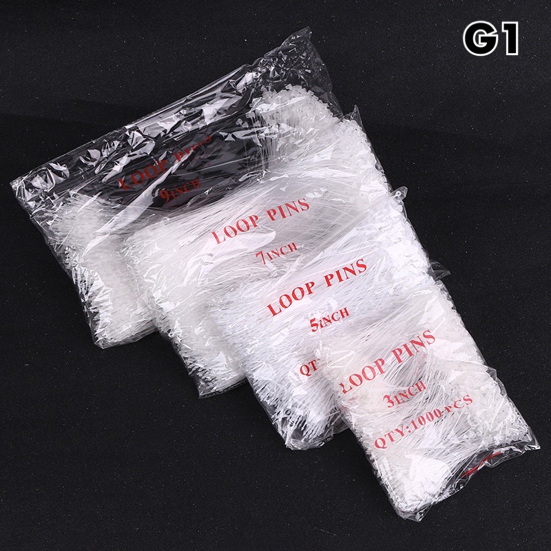พร้อมส่ง (G1)สายคล้องป้ายราคา(หนวดกุ้ง) แบบหัวแหลม 1000 เส้น