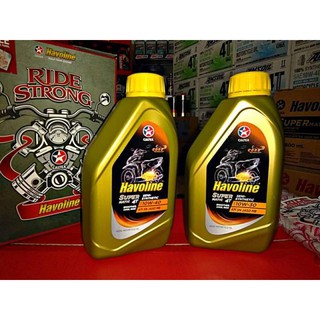 น้ำมันเครื่อง 4T Caltex Havoline Super Semi-synthetic SAE10W40;SAE10W-30 API SL JASO MA2 0.8L