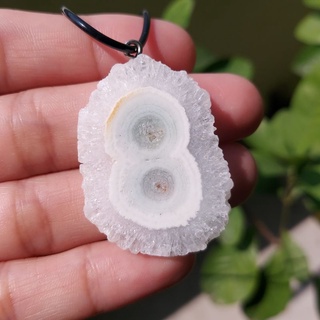 Quartz Stalactite Slice Flower Pendant (เฉพาะจี้)​