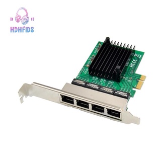 4 Port PCI-E X1 RTL8111F Chipset PCIe X1 Quad Port Wired Server Gigabit Ethernet Network Card 10/100/1000Mbps