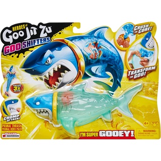 Heroes of Goo Jit Zu Goo Shifters Primal Thrash Primal Hero Pack. Super Stretchy, Super Squishy Goo Filled Toy with a Unique Goo Transformation Heroes of Goo Jit Zu Goo Shifters Primal Thrash ฮีโร่ แพ็คคู่ ของเล่นบีบสกุชชี่ รูปห่าน แบบยืดหยุ่นพิเศษ