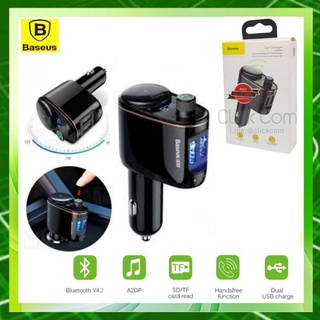 Baseus 3.4A Dual USB Car Charger CCALL-RH01 Bluetooth FM Transmitter Car Kit อุปกรณ์ชาร์จมือถือสำหรับรถยนต์