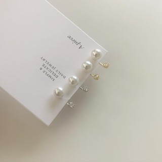 A.piece ต่างหูเงินแท้ [all silver 925] Lauv Earrings (11)