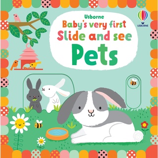 หนังสือใหม่พร้อมส่ง Babys Very First Slide and See Pets [Hardcover]