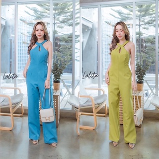 จั๊มสูทขายาวสีสันสดใส