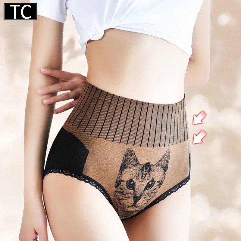 TC กางเกงในเอวสูงกระชับหน้าท้อง เสริมสร้างเอวหลังคลอดผ้าฝ้ายกราฟีนต้านเชื้อแบคทีเรีย รุ่น0606 - รูปที่ 5