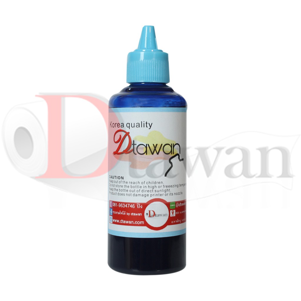 DTawan น้ำหมึก ซับลิเมชัน SUBLIMATION KOREA QUALITY คุณภาพสูง สำหรับปริ้นเตอร์เอปสัน ขนาด 100 ML. (BK,C,M,Y,LC,LM)