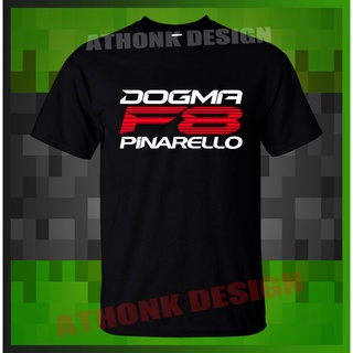 เสื้อยืดสีขาวเสื้อยืด พิมพ์ลาย Pinarello DOGMA F8 Bike สําหรับผู้ชายS-4XL