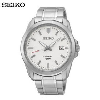 Seiko  Mens Neo Classic Stainless Steel White Dial SGEH45