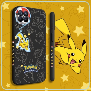 สำหรับ OPPO Realme 8 4G 8 5G  8 Pro เคสโทรศัพท์การ์ตูนน่ารัก Pikachu Squirtle Psyduck กันกระแทกนุ่มเคสโทรศัพท์ซิลิโคนรูปแบบกล้อง Full อุปกรณ์ป้องกั