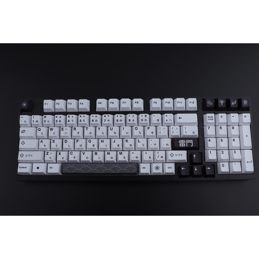 GMK Kaminarimon keycaps, 129 คีย์ keycaps Cherry Profile DYE-SUB ส่วนบุคคล GMK Keycaps สําหรับคีย์บอ