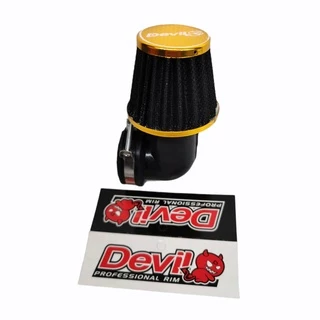 กรองแห้ง กรองเปลือย มอเตอร์ไซค์ DEVIL - เวฟ,โนวา,แดช,เคอา - งอ งานเกรด A คละสี
