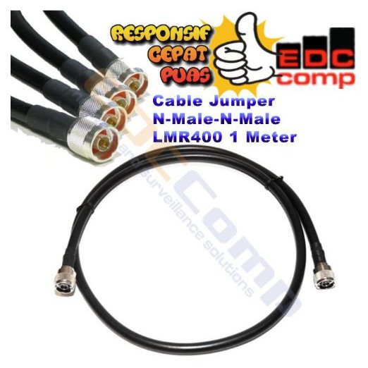 สายจัมเปอร์ N-Male to N-Male LMR400 สายเคเบิล LMR-400 1 เมตร