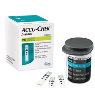 แผ่นตรวจ Accu-Chek Instant กล่อง 25ชิ้น. exp. 02/2023