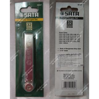 Sata ฟิลเลอร์เกจ 32 ชิ้น 0.02-1.00 มม.  ชุดตัววัดฟีลเลอร์ SATA