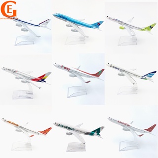 โมเดลเครื่องบิน Airbus 380 Asiana Airlines Busan A320 Airplane Jeju Air Boeing 737 Diecast Alloy ของเล่นสําหรับเด็ก