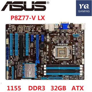 Original motherboard for Asus P8Z77-V LX DDR3 LGA 1155 32GB for I3 I5 I7 CPU Z77 Desktop Motherboard