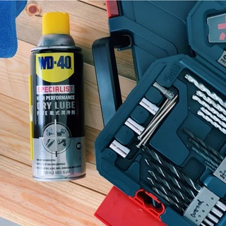 WD40 สเปรย์หล่อลื่นผสมสารเทฟลอนชนิดแห้ง SPECIALIST DRY LUBE PTFE ขนาด 360 มิลลิลิตร