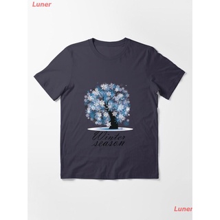 Luner เสื้อยืดลำลอง Winter season Essential T-Shirt Mens Womens T-shirts