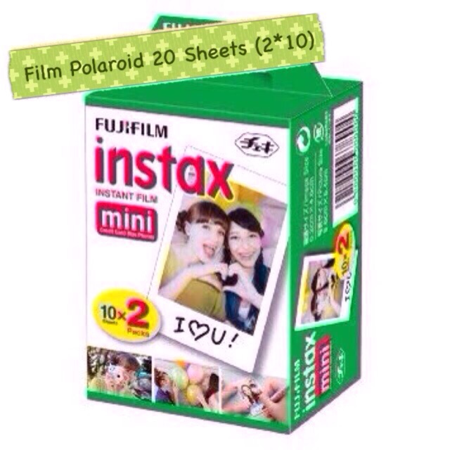 Lot12-2027📌ส่งไว📌พร้อมส่ง  ฟิล์มขอบขาว 20ใบ fujifilm instax mini film / instant film