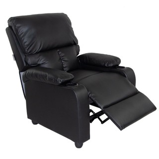 [ลดอีก450โค้ดTKNML95] Recliner เก้าอี้พักผ่อนหุ้มหนัง มี2สี มีที่วางแก้ว ส่งฟรีทั่วไทย