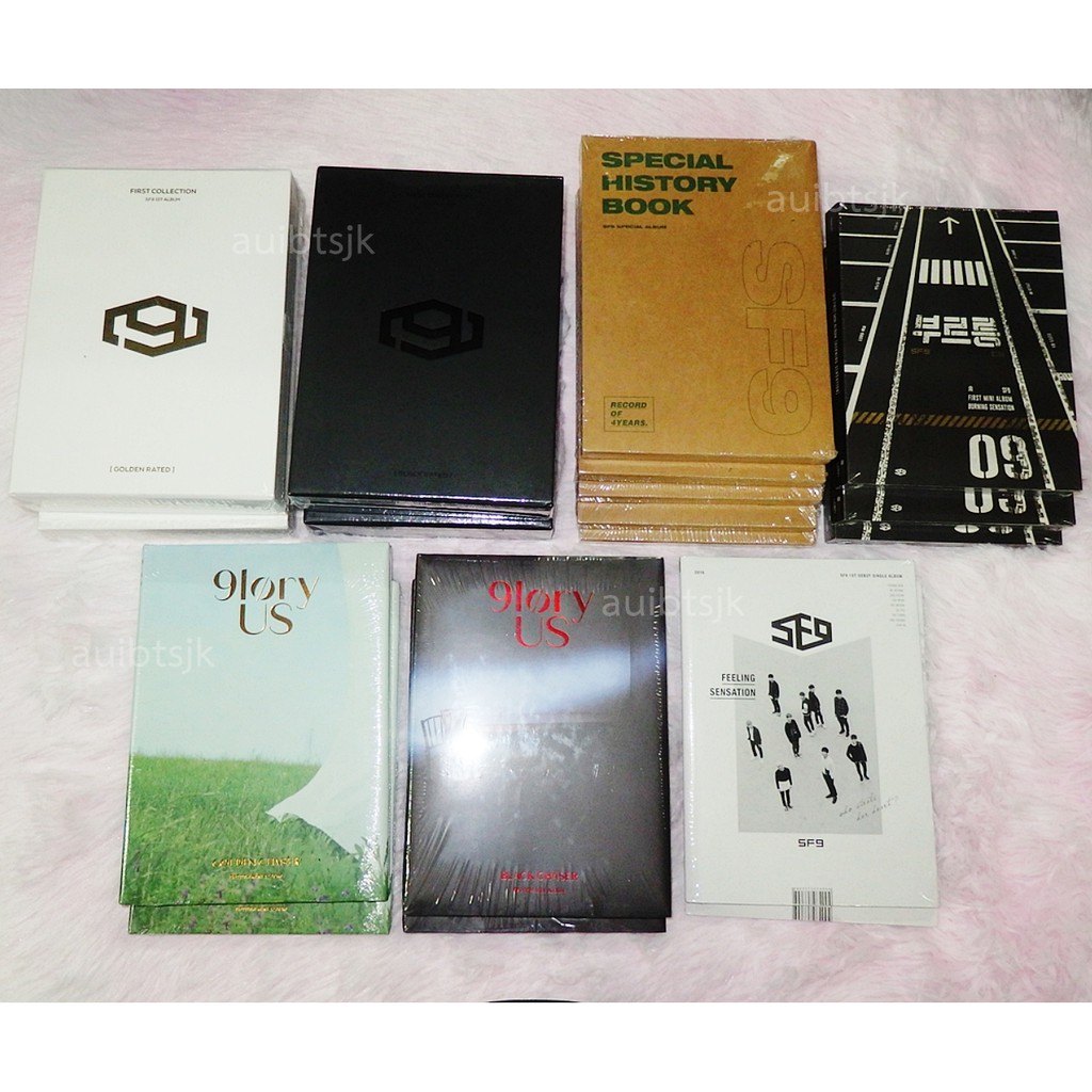 (แท้พร้อมส่ง) อัลบั้มไม่แกะ SF9 glory us 1st collection special history book burning sensation feeli