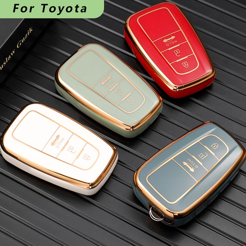 เคสกุญแจรีโมทรถยนต์ 2 3 ปุ่ม อุปกรณ์เสริม สําหรับ Toyota Prius Camry Corolla C-HR CHR RAV4 RAV 4 Prado