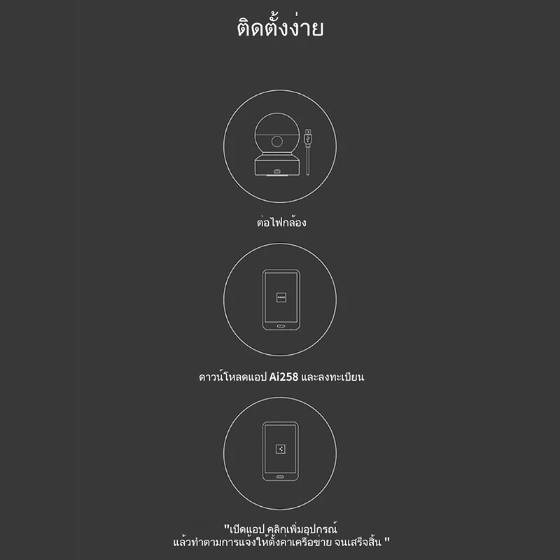 FNKvision กล้องวงจรปิดไร้สาย  Full HD 5MP 5ล้านพิกเซล ซ่อนเสาอากาศWi-Fi IP Camera กล้องวงจรปิดหมุนได้ 360° U2M thumbnail 7