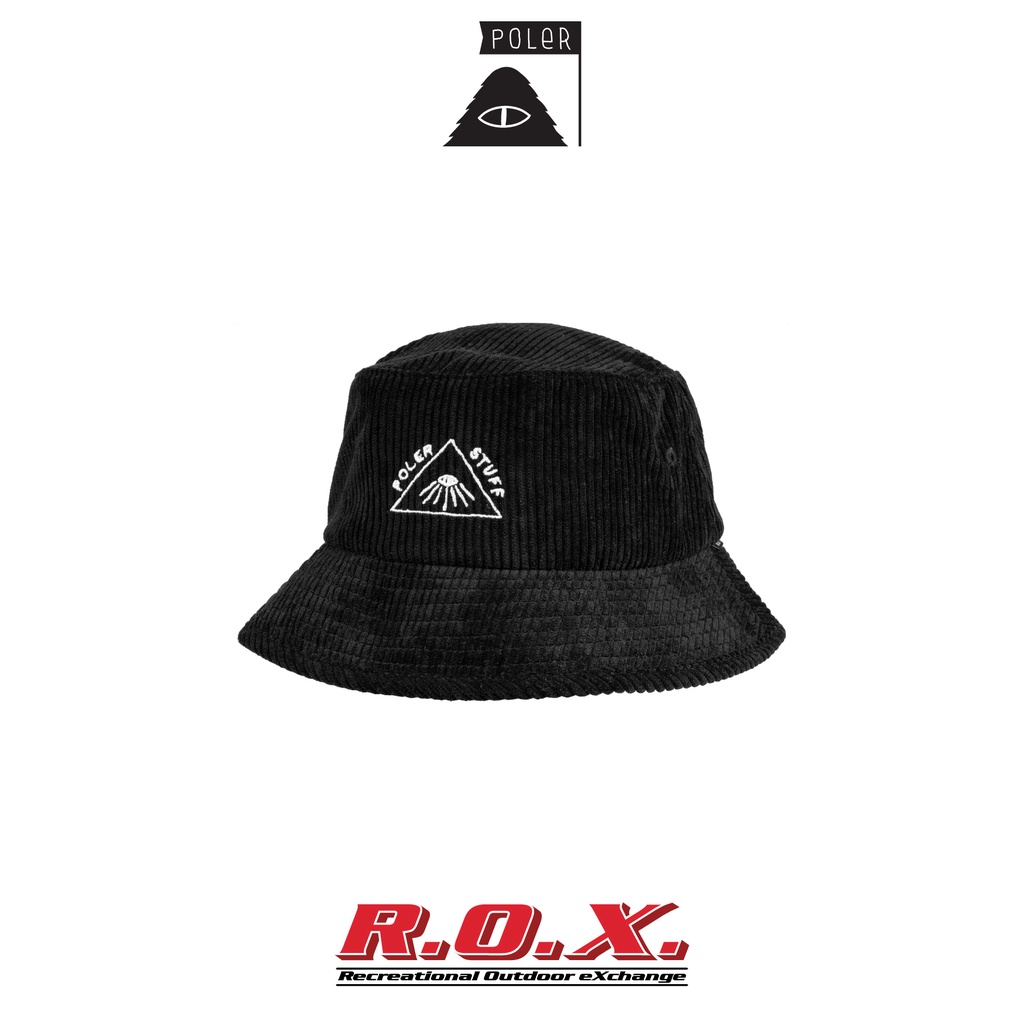 black pyramid bucket hat