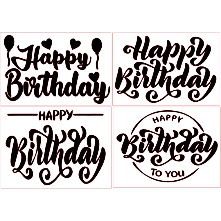 สติ๊กเกอร์ HAPPY BIRTHDAY 10" BALLON STICKER BALLON