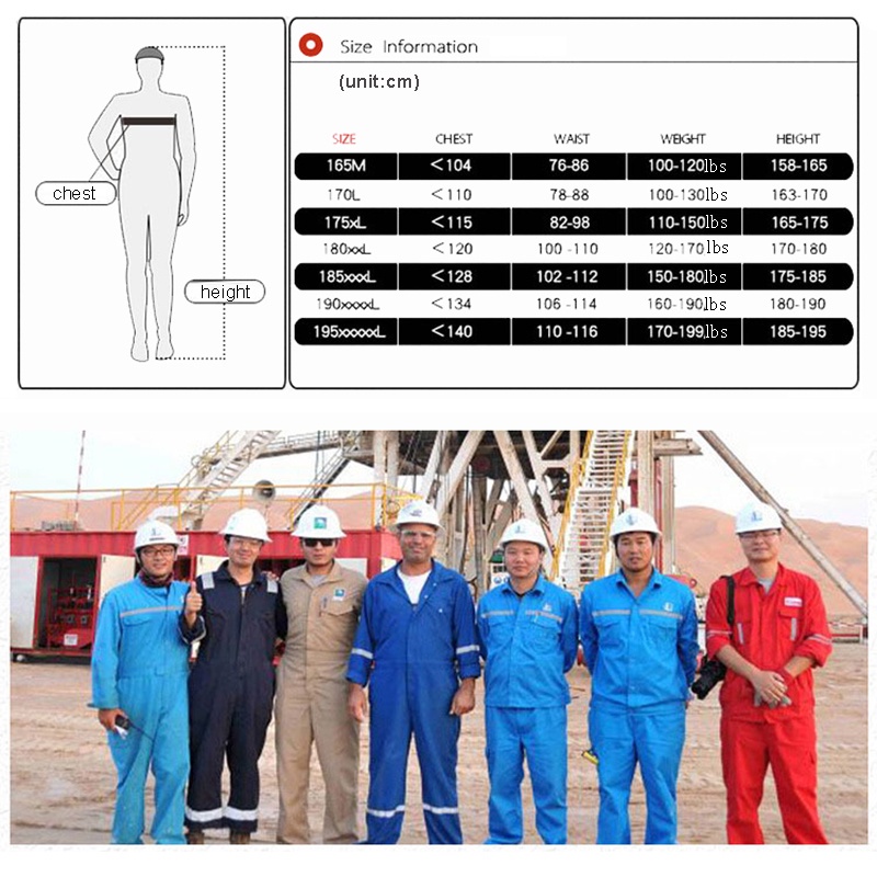 ℡Size M-5XL Men 100% Cotton Work Coveralls Repairman Coveralls with Reflective Strip Working Welding Uniforms Safety Clo #4
