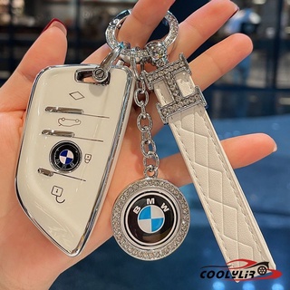 เคสกุญแจรีโมทรถยนต์ พร้อมพวงกุญแจ อุปกรณ์เสริม สําหรับ Bmw F20 G20 G30 X1 X3 X4 X5 G05 X6 X7 G11 F15 F16 G01 G02 F48