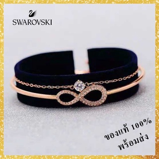 ชุดโลลิต้า สร้อยแฟชั่น กำไลข้อมือ Swarovski Infinity Bangle สวารอฟสกี้ สวารอฟ ของขวัญ ของแท้ 100% พร้อมส่ง