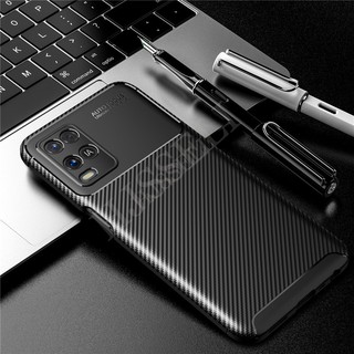 เคส OPPO A54 Silicone Carbon fiber Shockproof Phone Case Back Cover OPPO A54 4G A 54 OPPOA54 กรณี ฝาครอบ